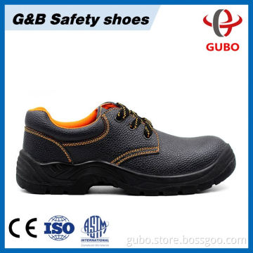 Fashionable Sporty Low Cut Leather Steel Toe Cap Ventilated Safety Work Shoes for Men